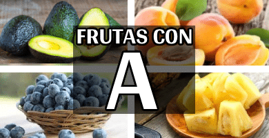 listado de frutas con a, desde las más populares como el aguacate hasta las más raras y curiosas