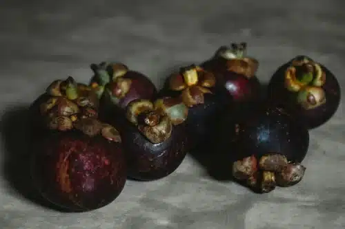 Piezas de mangostán