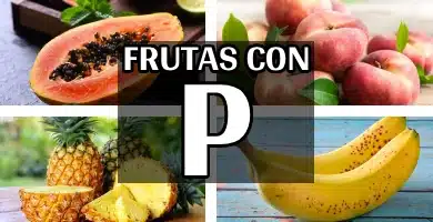 listado completo de frutas con P