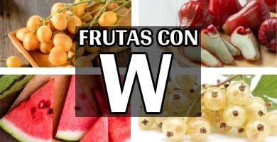 listado de frutas con w y propiedades