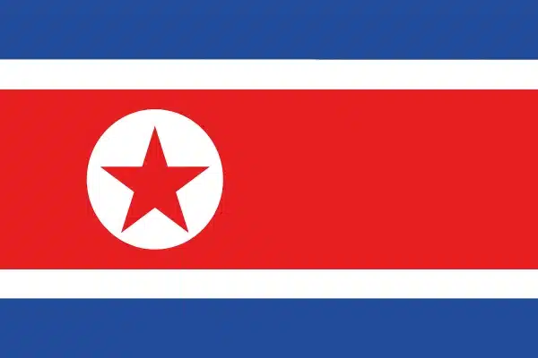 bandera corea del norte