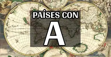 paises con a lista completa